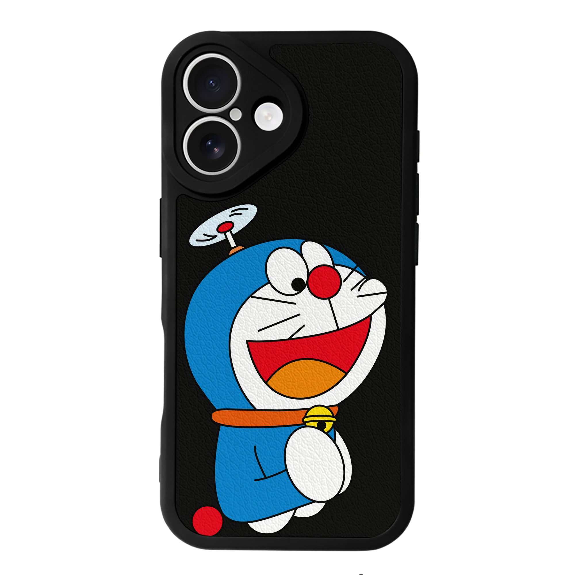 （画像用） ドラえもん Doraemon 【iPhone 16シリーズ対応】シリコンスマホケース（レザー調） 材質：シリコン